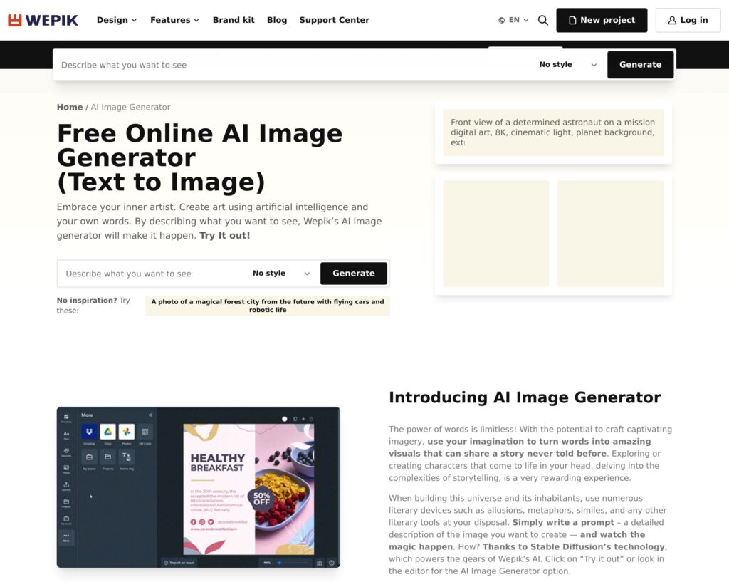 Wepik Free Image Generator Tool